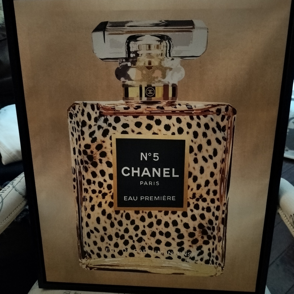 Chanel Eau Premiere No 5 Cheetah Print Fragrance Bottle